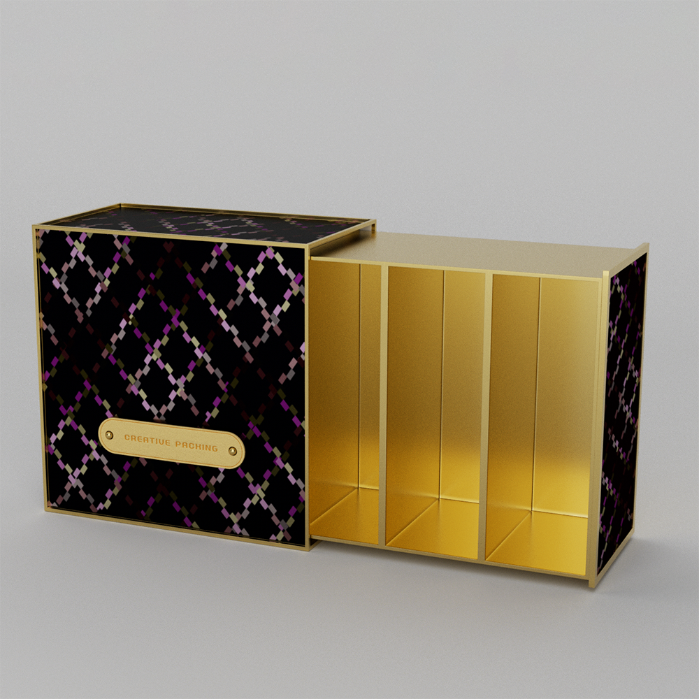 Artistic Gorgeous Pattern Cardboard Perfume Box Wholesale