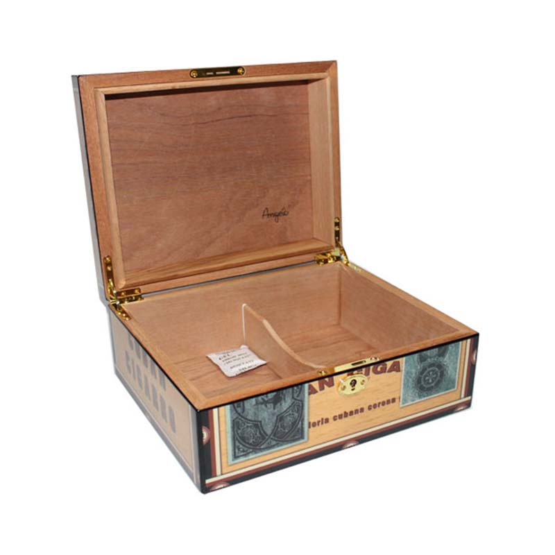 Hot Sale Wooden Cigarette Humidor Making Wood Humidor Locking Humidor